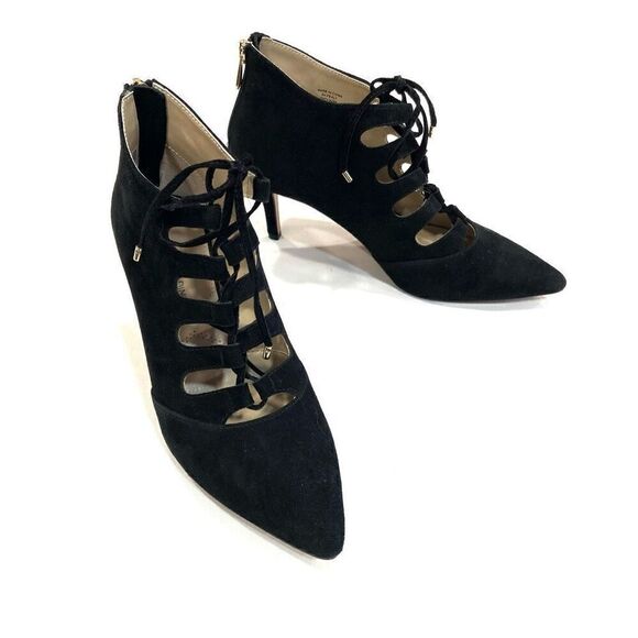 ADRIENNE VITTADINI Leather Lace Up Heels - Picture 1 of 9